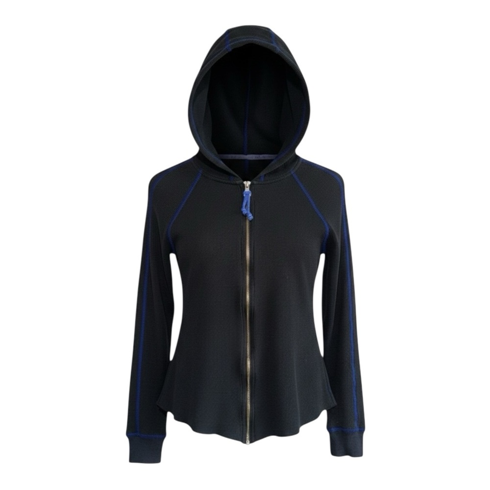 Marc New York Black and Blue Hooded Sweatshirt - Picture 1 of 3